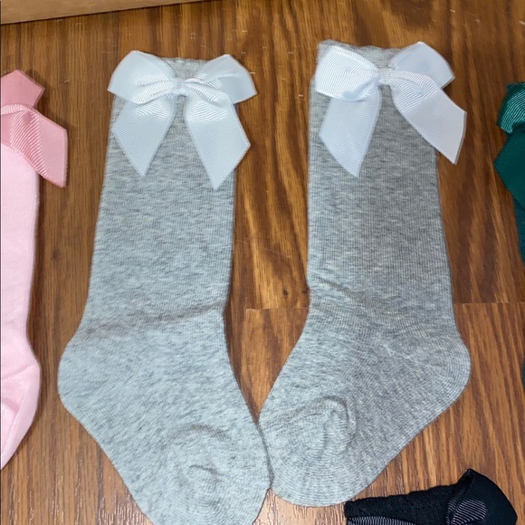 6 pairs baby bow knee high 0-6 months - Picture 7 of 13